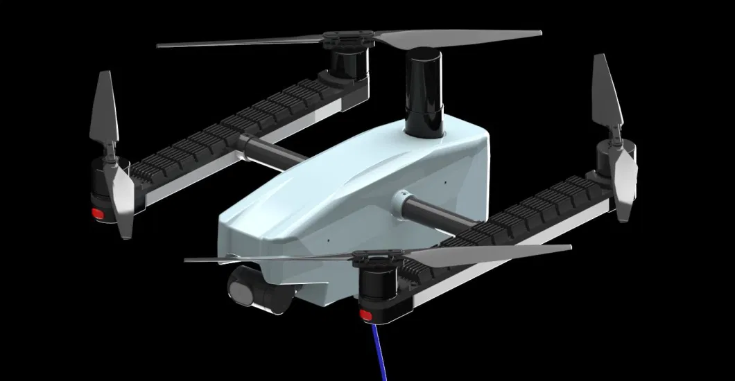 Pencahayaan MYUAV Drone oleh kabel Tether Pasokan listrik terus-menerus 24 jam untuk pencahayaan darurat 3