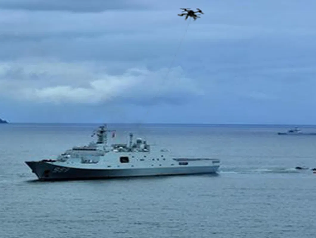 Sistem Daya Kabel MYUAV Digunakan Untuk UAV Dan 4 Rotor Drone Penegakan Hukum 1