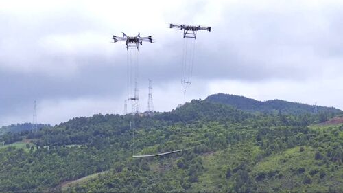 berita perusahaan terbaru tentang Pengangkutan daya China ke ketinggian baru: penelitian independen dan pengembangan drone tugas berat "keran gabungan pesawat ganda" Yunnan Yuxi debut sukses
