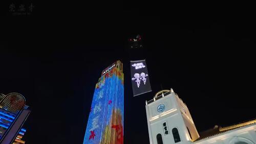berita perusahaan terbaru tentang UAV tethered MYUAV bersinar di Liga Utama Skotlandia! Kuil Wuxi Chong An menemani penerbangan sepanjang pertandingan