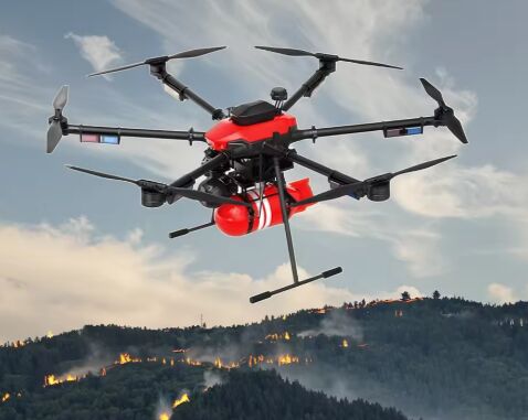 berita perusahaan terbaru tentang Ember Pemadam Kebakaran yang Terikat dengan Drone Meningkatkan Efisiensi Penyelamatan